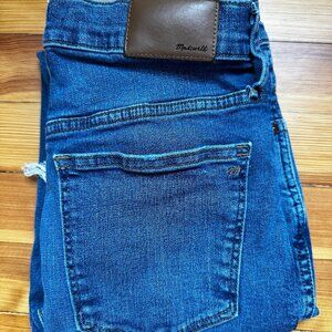 Madewell 10" High-Rise Raw Hem Skinny Jeans